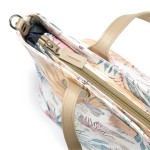 Torba dla mamy M - FEERIA PREMIUM ZIP - BOHO PALMS LIGHT / La Millou