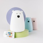 Duża lampka led z PILOTEM MIŚ BIAŁY bezpieczna dla Twojego dziecka