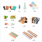 Zestaw artystyczny - kreatywne pudełko dżungla / Djeco DJ09016