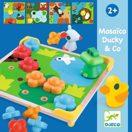 Mozaika DUCKY&CO - kolorowe obrazki / Djeco DJ08142