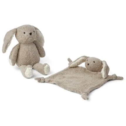 Zestaw prezentowy Ted Baby, Rabbit - Pale Grey / Liewood LW17650