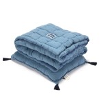 Komplet Pościeli Muślinowej Biscuit 100x120 cm - NAVY / La Millou