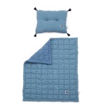 Komplet Pościeli Muślinowej Biscuit 100x120 cm - NAVY / La Millou