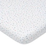 Prześcieradło z gumką do łóżeczka DOTS / Pink no More