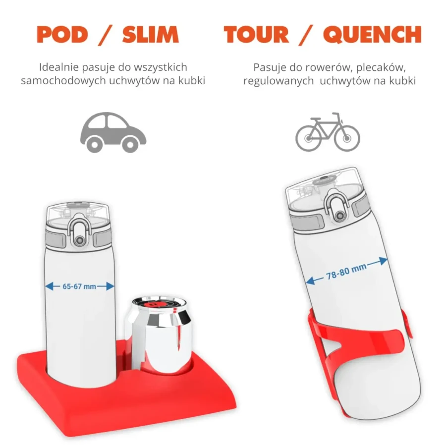 Bidon 350ml - Fish / ION8® I8RF350PBFISH