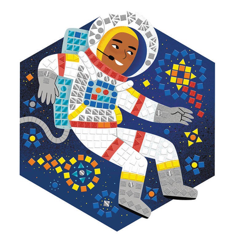 Zestaw kreatywny Mozaika Kosmos 7+ / Janod J07855