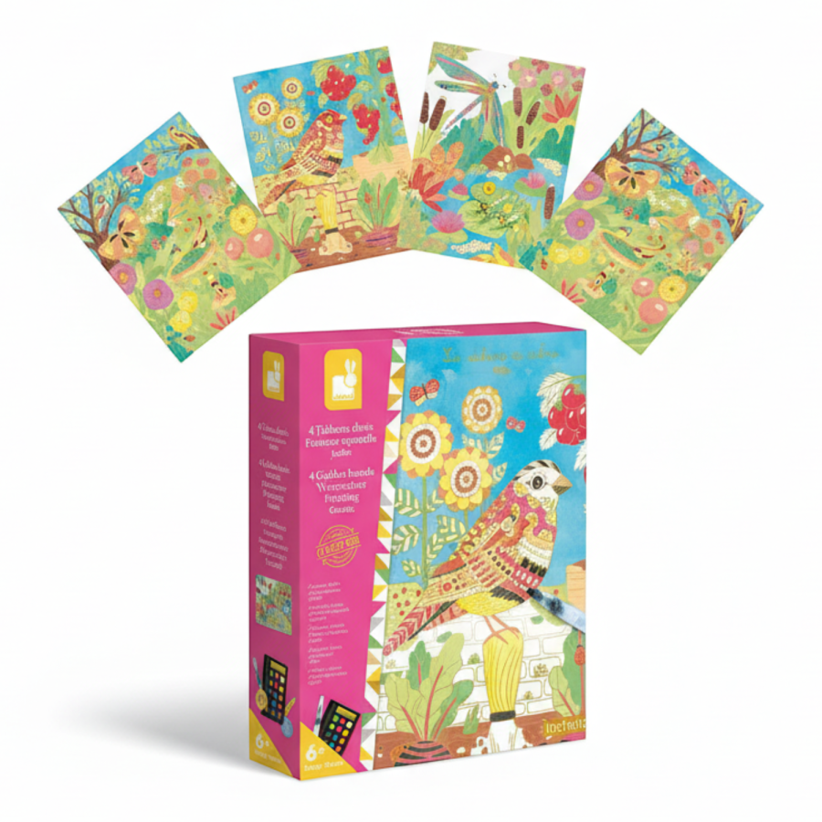 Zestaw kreatywny Złote kontury - Ogród 6+ / Janod  J07965