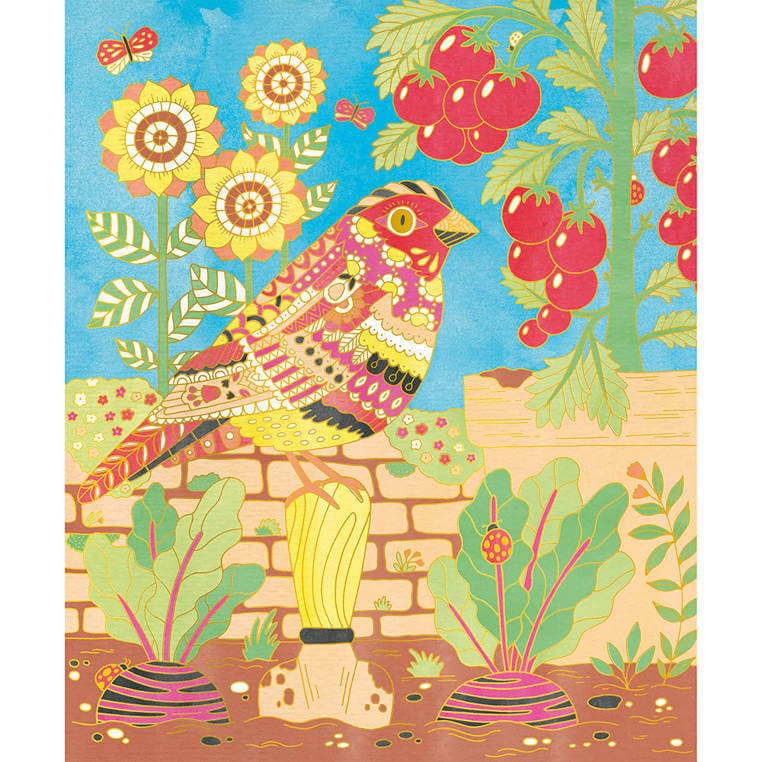 Zestaw kreatywny Złote kontury - Ogród 6+ / Janod  J07965