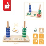 Drewniana układanka matematyczna - Komponowanie i porównywanie liczb 3+ / Janod  J05085