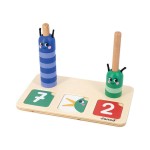 Drewniana układanka matematyczna - Komponowanie i porównywanie liczb 3+ / Janod  J05085