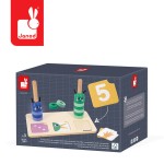 Drewniana układanka matematyczna - Komponowanie i porównywanie liczb 3+ / Janod  J05085