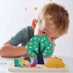 Drewniana układanka Orientacja w przestrzeni Ogród 3+ / Janod J05077