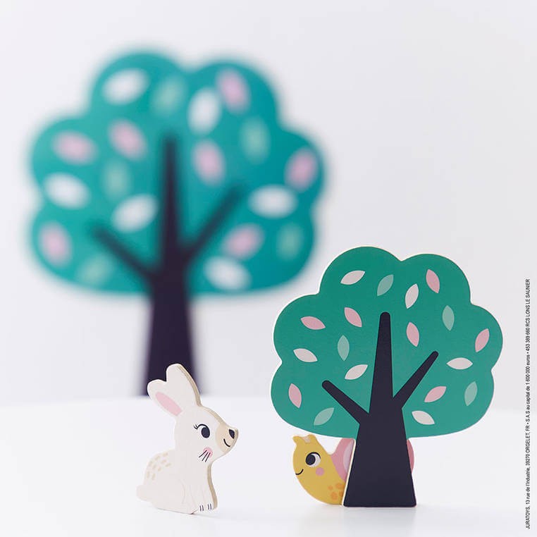 Drewniana układanka Orientacja w przestrzeni Ogród 3+ / Janod J05077