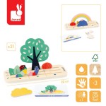 Drewniana układanka Orientacja w przestrzeni Ogród 3+ / Janod J05077