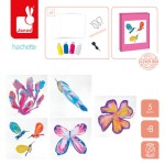 Zestaw kreatywny Malowanie łańcuszkiem - Pouring painting Kwiaty I love creativity 8+ / Janod J07738