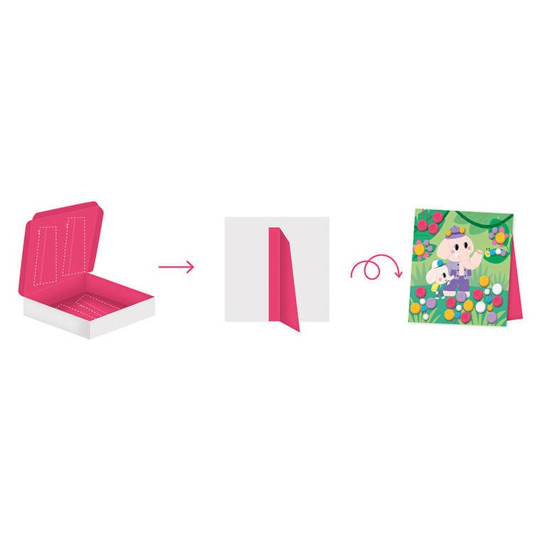 Zestaw kreatywny Pompony My arts & crafts 3+ / Janod J07741