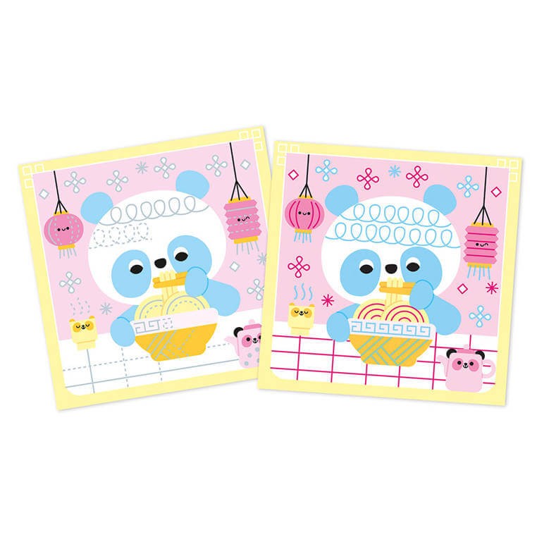 Zestaw kreatywny - Szlaczki My arts & crafts 5+ / Janod J07745