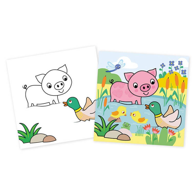 Multizestaw kreatywny 3-latka My arts & crafts 3+ / Janod J07746