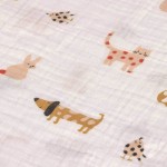 Muślinowy otulacz-kocyk z biobawełny 85x85cm - Little Mateys spicy orange, 3 szt. / Lassig