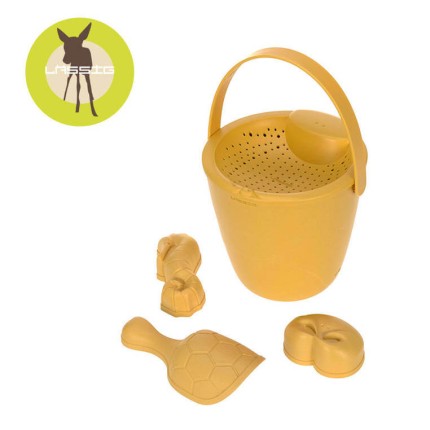 Zestaw 5 zabawek do piasku Water Friends - żółty / Lassig 1313027800