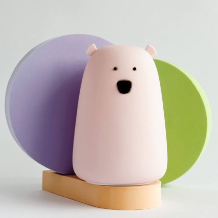 Duża lampka led MIŚ RÓŻOWY bezpieczna dla Twojego dziecka / Rabbit&friends 52-0035