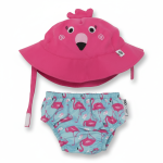 Pieluszka kąpielowa + czapka Flaming / Zoocchini