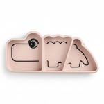 Talerzyk z przyssawką Croco - powder / Done by Deer