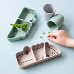 Talerzyk z przyssawką Croco - powder / Done by Deer