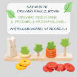 Drewniana zabawka - Królik i liczenie marchewek / Tender Leaf Toys