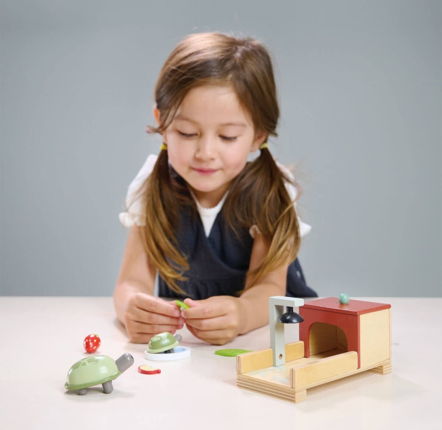 Drewniane figurki do zabawy - żółwie / Tender Leaf Toys