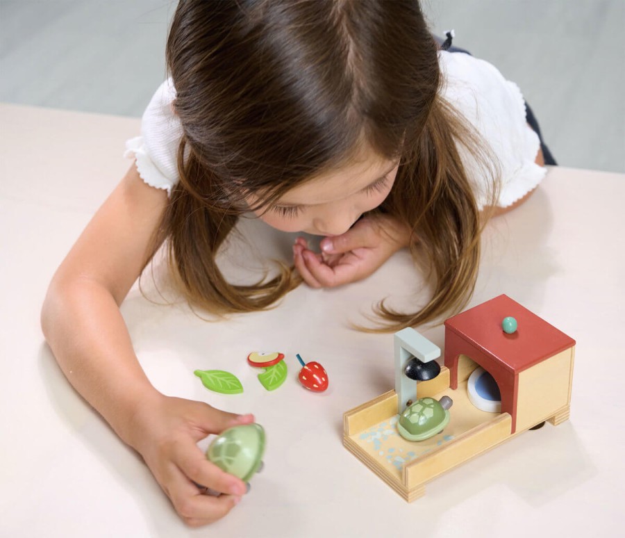 Drewniane figurki do zabawy - żółwie / Tender Leaf Toys