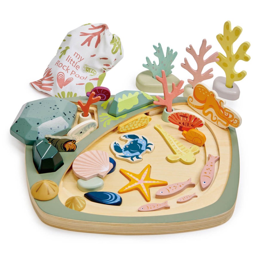 Kreatywny zestaw z drewnianymi elementami - Ocean / Tender Leaf Toys