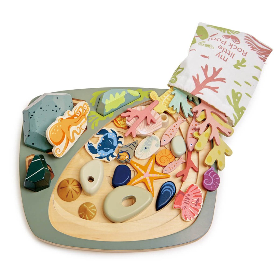 Kreatywny zestaw z drewnianymi elementami - Ocean / Tender Leaf Toys