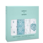 Otulacz muślinowy Paisley 4szt / aden+anais