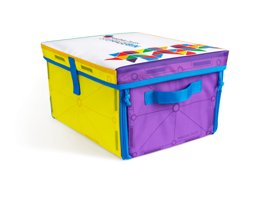 Skrzynia na klocki - Mata interaktywna 2w1/ Magna-Tiles