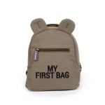 Plecak dziecięcy My First Bag Kanwas Khaki / Childhome CWKIDBKA