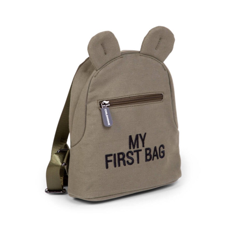 Plecak dziecięcy My First Bag Kanwas Khaki / Childhome CWKIDBKA
