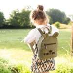 Plecak dziecięcy My First Bag Kanwas Khaki / Childhome CWKIDBKA