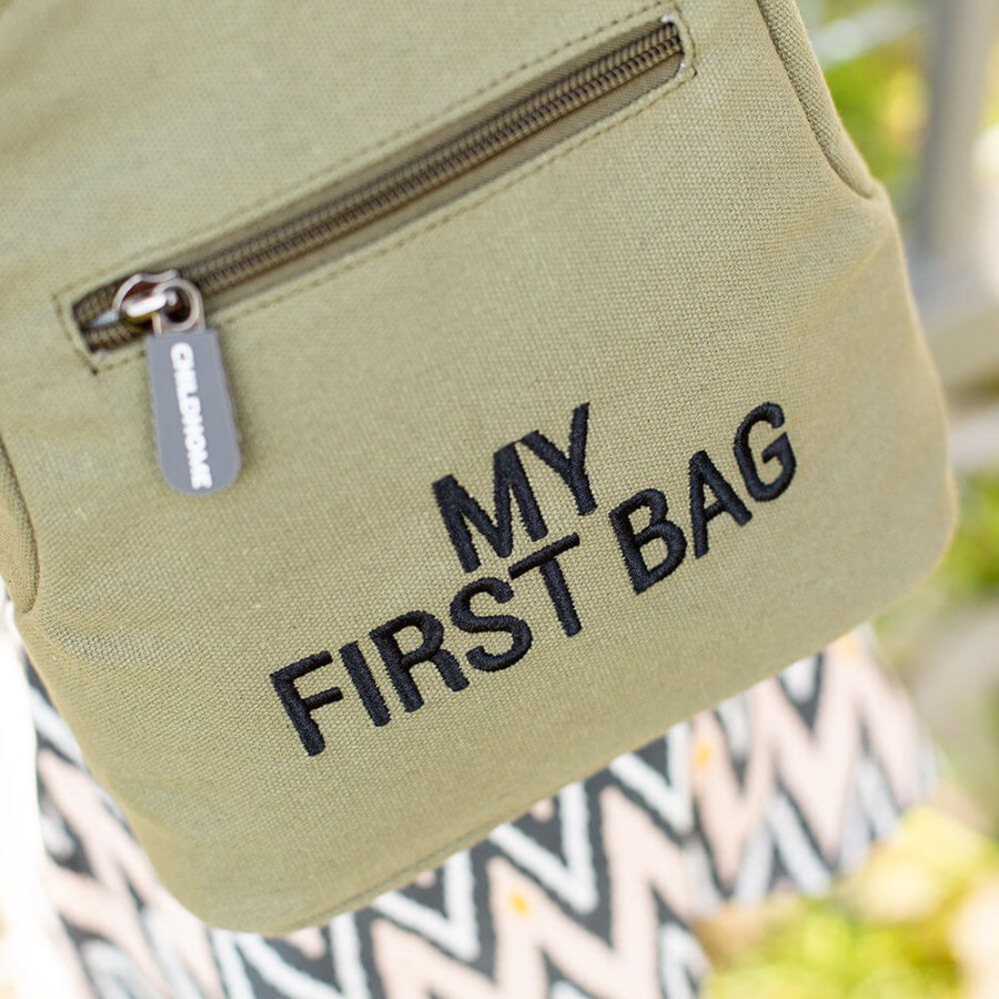 Plecak dziecięcy My First Bag Kanwas Khaki / Childhome CWKIDBKA