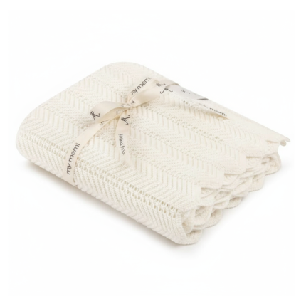 Bambusowy kocyk cream 80x100 - feather / My Memi