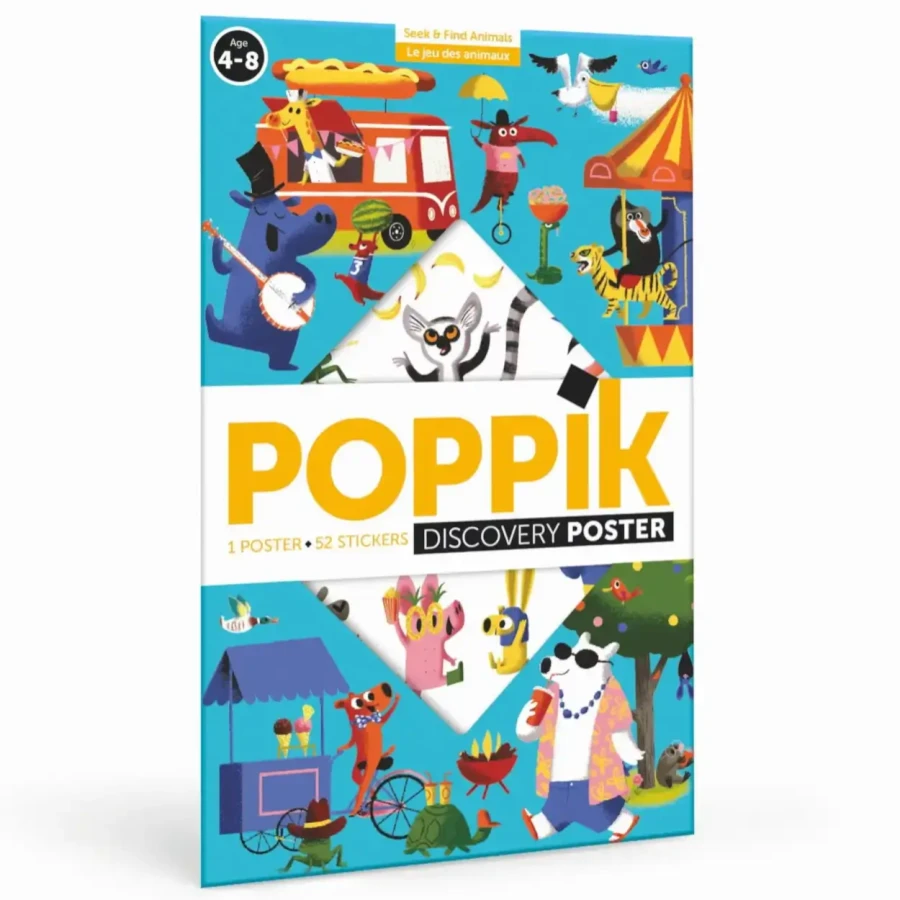 Wyklejanka - ZABAWNE ZWIERZĘTA / Poppik DIS026