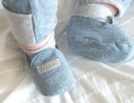 Organic Raglan Buciki Niemowlęce Denim Blue / Juddlies
