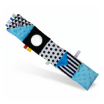 Kontrastowa książeczka pobudzająca zmysły NIEBIESKA