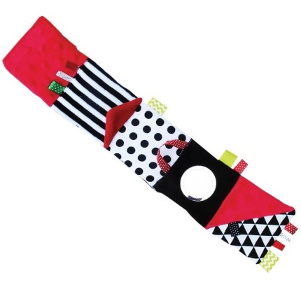 Kontrastowa książeczka pobudzająca zmysły CZERWONA / Mom's Care