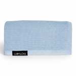 Lekki, dzianinowy kocyk - mgiełka Niebieski