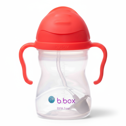 Bidon ze słomką 240 ml,  ARBUZOWY / b.box