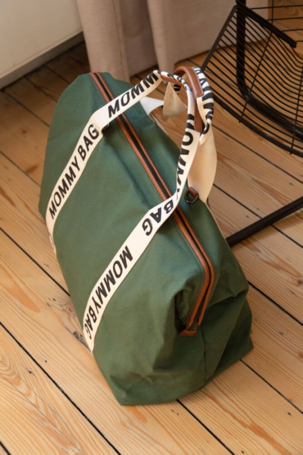 Torba Mommy bag Signature Zielona / Childhome CWMBBSCGR