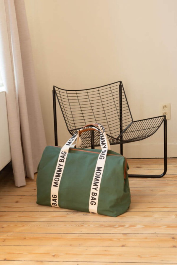 Torba Mommy bag Signature Zielona / Childhome CWMBBSCGR