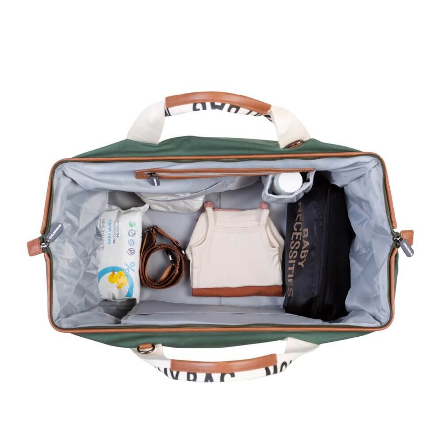 Torba Mommy bag Signature Zielona / Childhome CWMBBSCGR