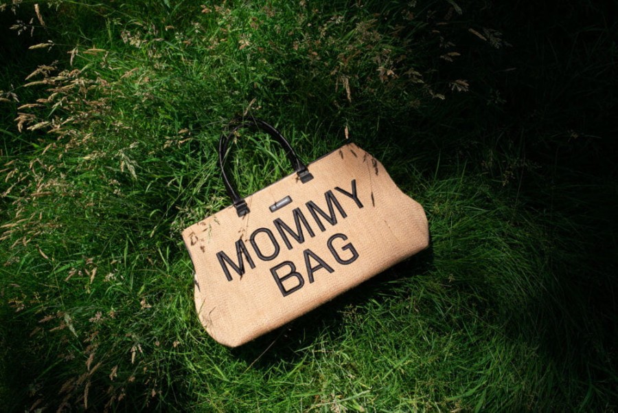 Torba Mommy Bag Raffia Look / Childhome CWMBBRA